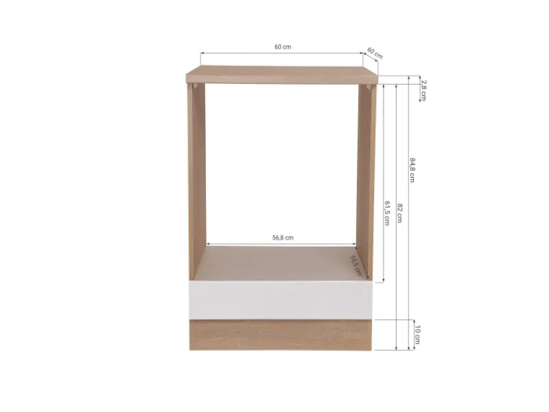 Respekta Einbauküchen<Küchen-Herdumbauschrank Merle 60 cm