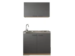 Best Respekta Küchenmöbel-Set 6 Merle 100 cm Grau