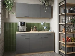 Hot Respekta Küchenmöbel-Set 12 Merle 150 cm Grau