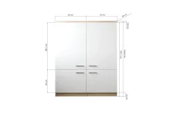 Hot Respekta Küchenmöbel-Set 11 Merle 120 cm Grau