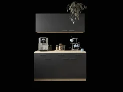 Hot Respekta Küchenmöbel-Set 12 Merle 150 cm Schwarz