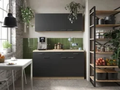 Hot Respekta Küchenmöbel-Set 12 Merle 150 cm Schwarz