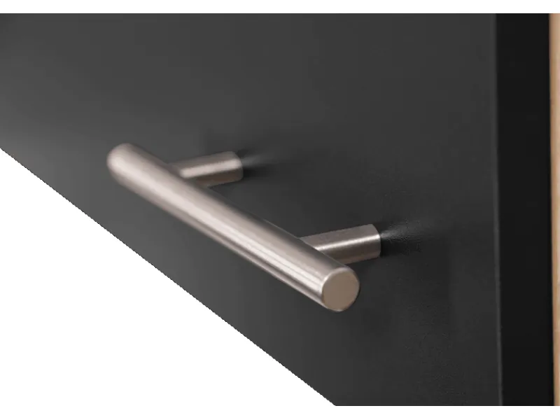 Hot Respekta Küchenmöbel-Set 12 Merle 150 cm Schwarz