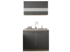 New Respekta Küchenmöbel-Set 1 Merle 100 cm Grau