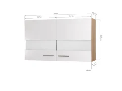 Respekta Küchenschränke<Küchen-Oberschrank Merle 100 cm