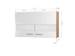 Respekta Küchenschränke<Küchen-Oberschrank Merle 110 cm