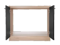 Clearance Respekta Küchen-Spülenunterschrank Merle 100 cm Schwarz