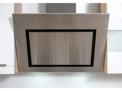 Sale Respekta Küchenzeile 270 cm mit Glaskeramikkochfeld Weiß - Eiche Sägerau