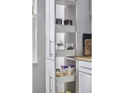 Respekta Einbauküchen<Küchenzeile Anton LBBERP310LHWC ohne E-Geräte 310 cm Lärche Weiß