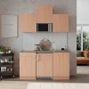 Respekta Pantryküchen|Miniküchen<Küchenzeile KB150BBMIC 150 cm Buche