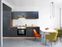 Respekta Winkelküchen|Einbauküchen<Küchenzeile KB270BGE 270 cm -Buche Nachbildung