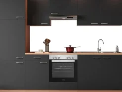 Respekta Kühlschränke|Einbauküchen<Küchenzeile KB270BGEC 270 cm -Buche Nachbildung