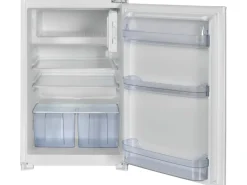 Respekta Küchenzeile KB270ENWP 270 cm Weiß-Eiche Natura Nachbildung Glänzend< Kühlschränke|Single-Küchen