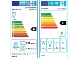 Best Respekta Küchenzeile KB210ESGC 210 cm -Eiche Sägerau Nachbildung Grau