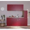 Respekta Küchenzeile KB180ESRC 180 cm Rot-Eiche Sonoma Sägerau Nachbildung< Single-Küchen|Kochfelder