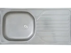 Respekta Küchenzeile KB150ESSMIC 150 cm -Eiche Sägeräu Nachbildung< Single-Küchen|Miniküchen