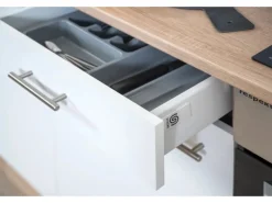 Respekta Einbauküchen|Küchenschränke<Küchenzeile KB210ESWC 210 cm -Eiche Sägerau Nachbildung