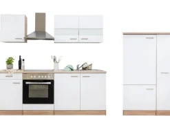 Respekta Küchenzeile KB300ESWC 300 cm -Eiche Sägerau Nachbildung< Winkelküchen|Einbauküchen
