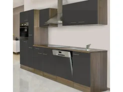 Respekta Einbauküchen|Kochfelder<Küchenzeile KB310EYG 310 cm -Eiche York Nachbildung
