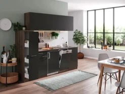 Respekta Küchenzeile KB225EYGC 225 cm -Eiche York Nachbildung< Winkelküchen
