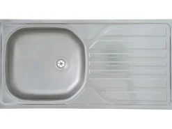 Hot Respekta Küchenzeile KB150EYSC 150 cm Schwarz-Eiche York Nachbildung