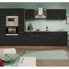 Respekta Küchenzeile KB360EYSMIGKE 360 cm Schwarz-Eiche York Nachbildung< Kochfelder|Kühlschränke