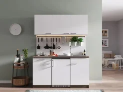Respekta Küchenzeile KB150EYW 150 cm -Eiche York Nachbildung< Pantryküchen|Miniküchen