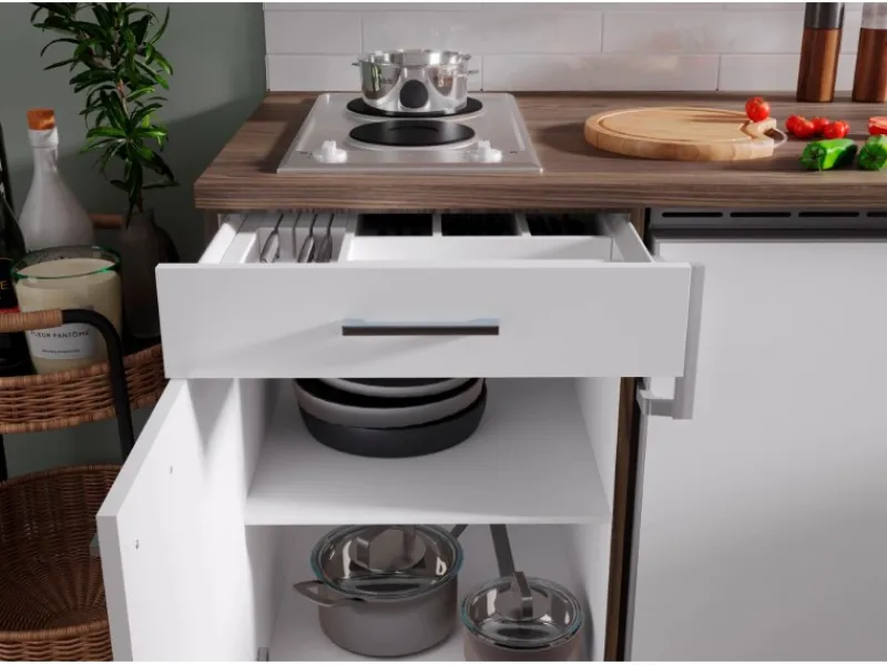 Respekta Küchenzeile KB150EYW 150 cm -Eiche York Nachbildung< Pantryküchen|Miniküchen