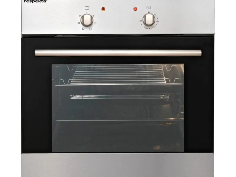 Respekta Einbauküchen|Kühlschränke<Küchenzeile KB330EYWMIGKE 330 cm Weiß Seidengl.-Eiche York Nachbildung