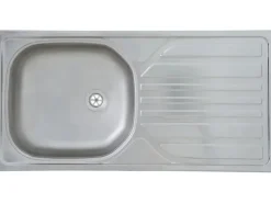 Respekta Pantryküchen|Miniküchen<Küchenzeile KB150WGMI 150 cm -Weiß Glänzend
