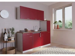 Respekta Winkelküchen|Single-Küchen<Küchenzeile KB180WR 180 cm -Weiß