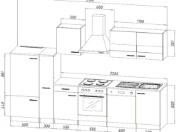 Respekta Küchenzeile KB310WS 310 cm -Weiß< Winkelküchen