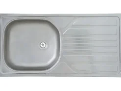 Respekta Winkelküchen<Küchenzeile KB180WWBMIG 180 cm Weiß-Beton Optik