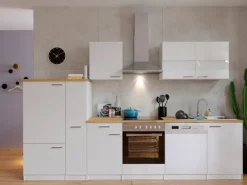 Discount Respekta Küchenzeile KB310WWC 310 cm Weiß