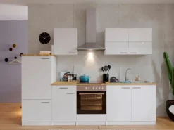 Respekta Winkelküchen|Kühlschränke<Küchenzeile KB270WWC 270 cm