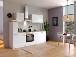 Sale Respekta Küchenzeile KB250WWC 250 cm Weiß
