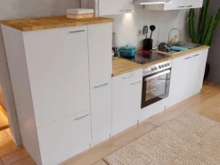 Sale Respekta Küchenzeile KB300WWC 300 cm Weiß