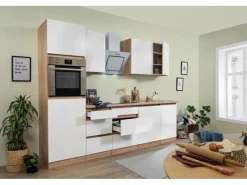 Respekta Premium Kühlschränke<Respekta Küchenzeile ohne E-Geräte 280 cm Grifflos -Eiche Sägerau