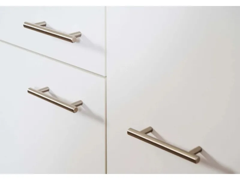 Best Respekta Küchenzeile ohne E-Geräte 310 cm -Eiche Sägerau Weiß