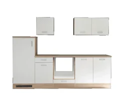 Respekta Küchenzeile Petunia LBKB270ENWP ohne E-Geräte 270 cm Weiß