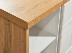 Respekta Kücheninseln|Winkelküchen<Landhaus Winkelküche Anton 280 x 172 cm mit Kücheninsel Lärche Weiß