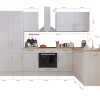 Respekta L-Küchenzeile Anton LBBERPL310LHWC ohne E-Geräte 310 cm Lärche Weiß< Winkelküchen