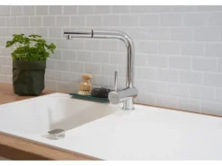 Respekta  Massivgranit-Einbauspüle Orlando 86 cm x 50 cm Weiß