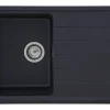 Online Respekta  Massivgranit-Einbauspüle Columbia 78 cm x 50 cm Schwarz