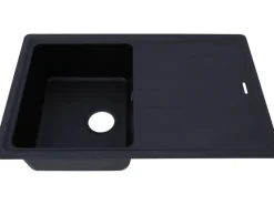 Online Respekta Massivgranit-Einbauspüle Columbia 78 cm x 50 cm Schwarz
