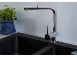 Discount Respekta Mineralite Einbauspüle Denver 100 x 50 cm Schwarz