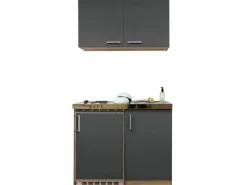 Respekta Single-Küchen|Pantryküchen<Miniküche MK100ESGOS 100 cm -Eiche Sägerau Nachbildung