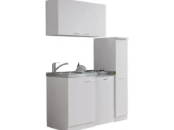 Respekta Miniküche MK130WOS 130 cm Weiß< Single-Küchen|Pantryküchen