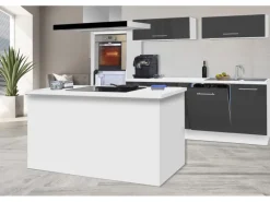 Respekta Premium Inselküche 280 cm -Weiß< Inselhauben|Kücheninseln