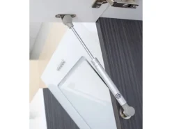 Respekta Premium Inselhauben|Kücheninseln<Inselküche 310 cm Weiß Hochglanz-Eiche Grau